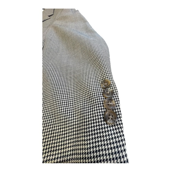 POLO M RALPH LAUREN Mens  Brown Houndstooth Wool Jacket Blazer Size 42R - Picture 5 of 13